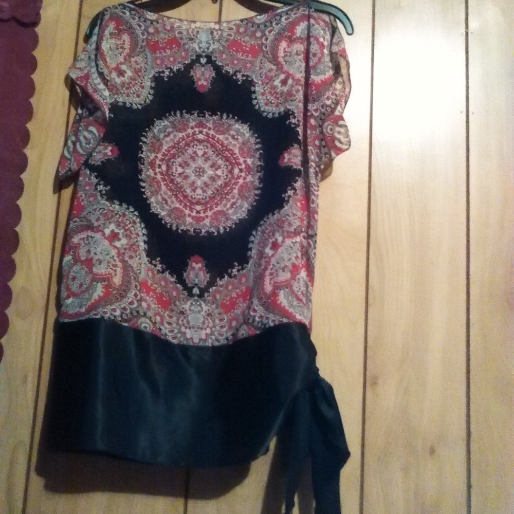 HEART SOUL Women's Blouse Paisley Multicolo
